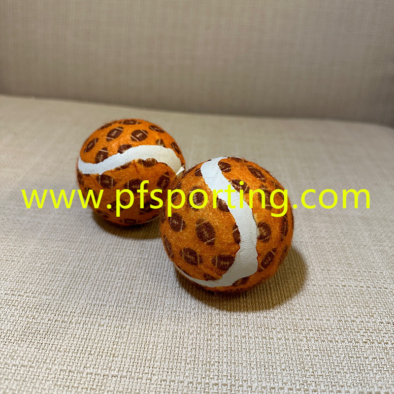 Custom logo 2.5" Diameter Eco-Friendly Rubber Pet Tennis Balls For Dogs Pet Safe Dog Toys for Exercise Training