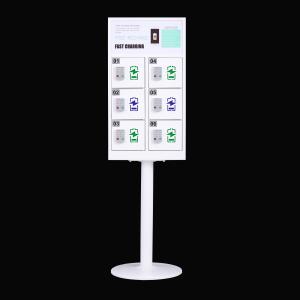 China Electronic Mobile Phone Lockers With Chargers , 6 Door Charger Mobile Kiosk wholesale