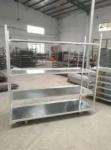 Metal Flower Cart Shipping Cart Metal Plant Greenhouse Trolley Danish Cart