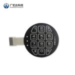 Bank Devices Embossing Membrane Keyboard Switch SUS301 Metal Dome Material