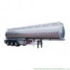 44m3 Aluminum Fuel Semi Trailer  3 Axle For Health Oil Transport  40T- 45Ton for sale