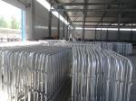 powder coated steel crowd control barrier
