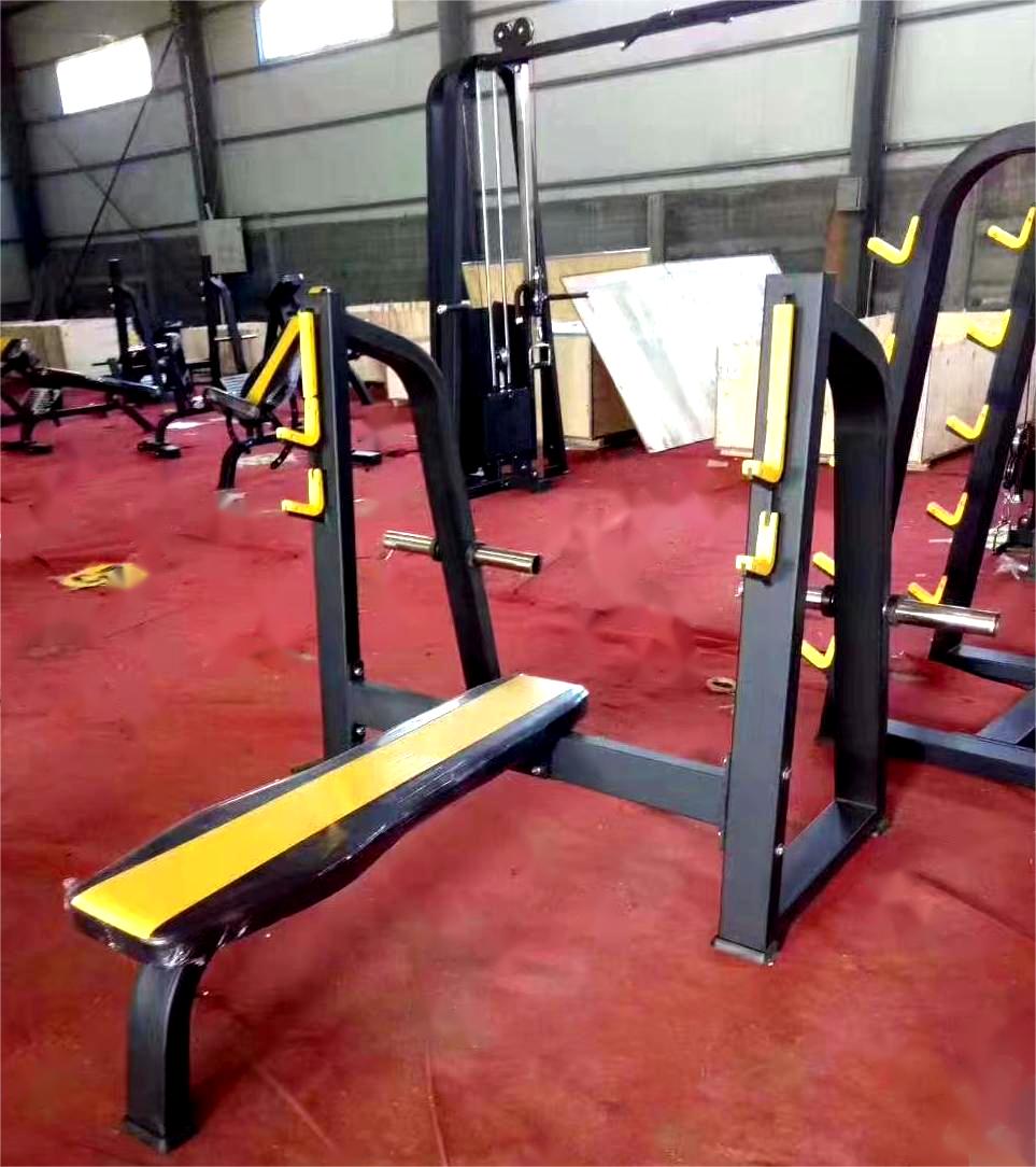 Fitness Equipment Commercial Shoulder Chest Press With Flat Weight Bench