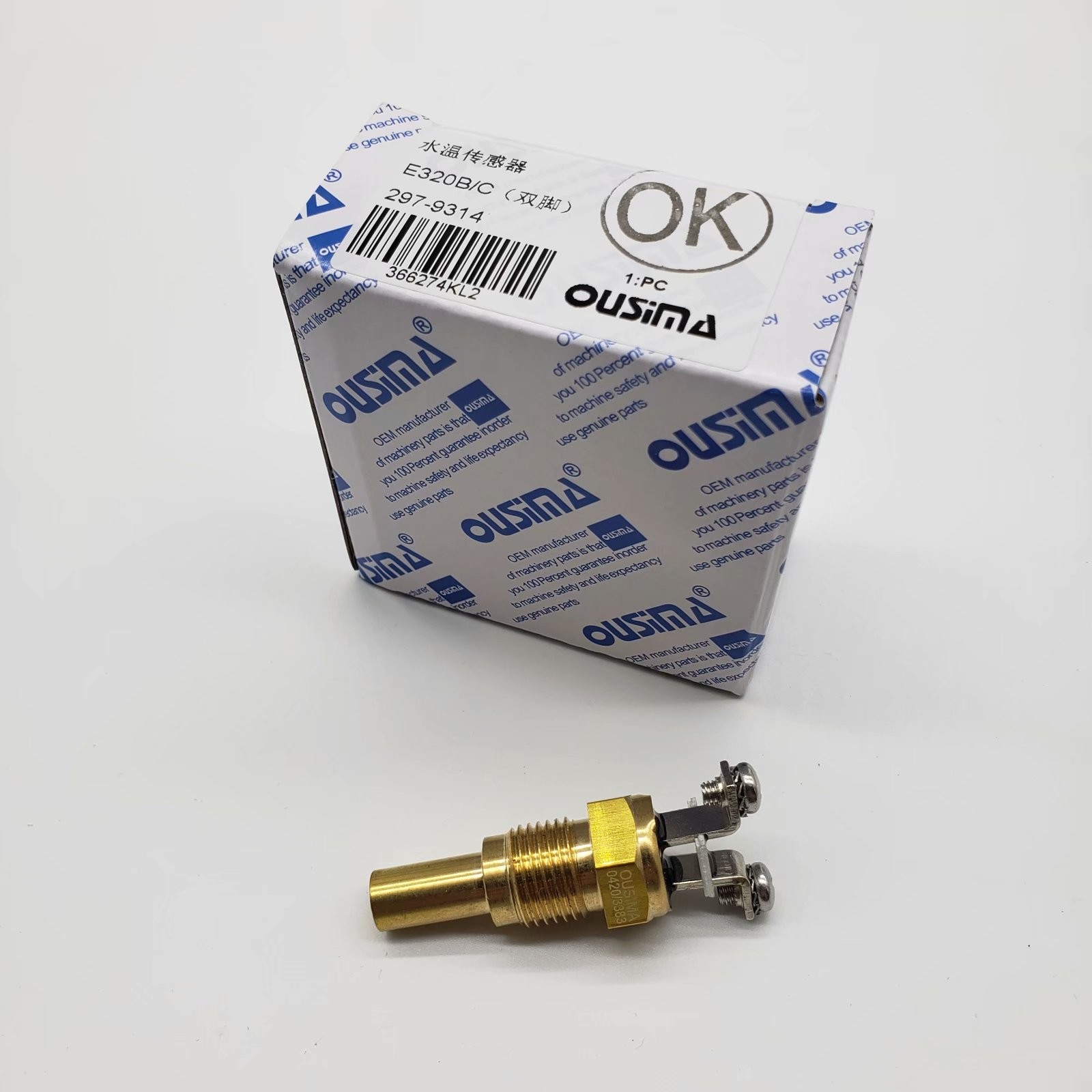 OUSIMA 297-9314 Temp Sensor Machine Part Water Temperature Sensor For EC320B/C