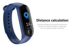 Continuous Monitoring Temperature IOS Smart Bracelet Band