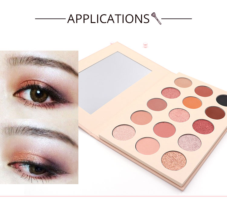 custom15 colors high pigment eyeshadow make up eye shadow set palette