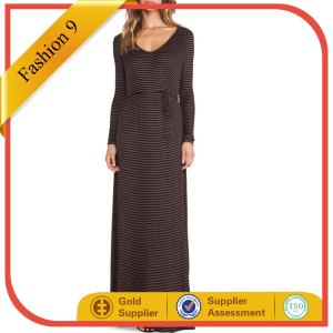 China Casual V Neck Floor Length Maxi Dress wholesale