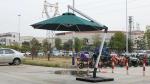Hot Selling Deluxe New Style Hanging Patio Garden Outdoor Roman Umbrella