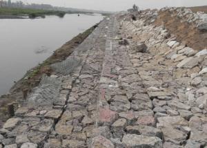 China Galvanized &gt;270g 3.05mm River Bank Gabion Mesh wholesale