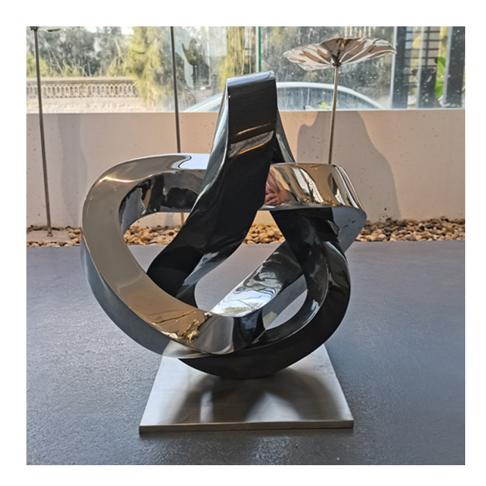 106cm High Contemporary Polished 316 Stainless Steel Art Sculptures