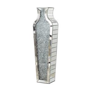 China Home Decoration Mirrored Furniture Tall Floor Vase Clear Glass Crystal For Wedding wholesale