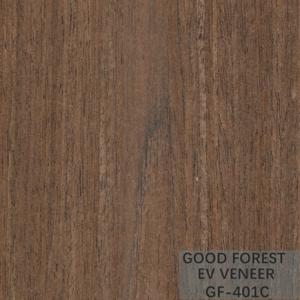 China Engineered Wood Veneer EV Veneer Black Walnut Crown Cut Natural wholesale