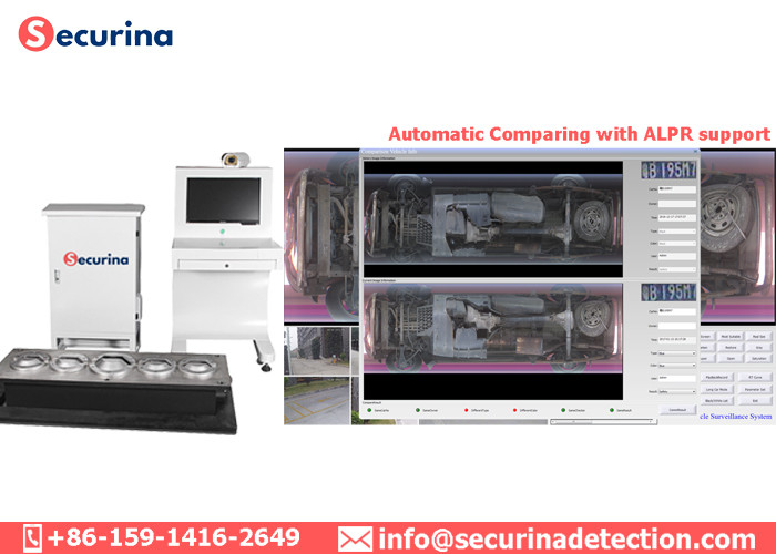 50T Under Vehicle Inspection System CCD Line Scan Camera SS Embedded Frame 3A