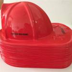 Child Size Red Plastic Fire Chief Hat Halloween Party Plasticfireman Helmet Hat
