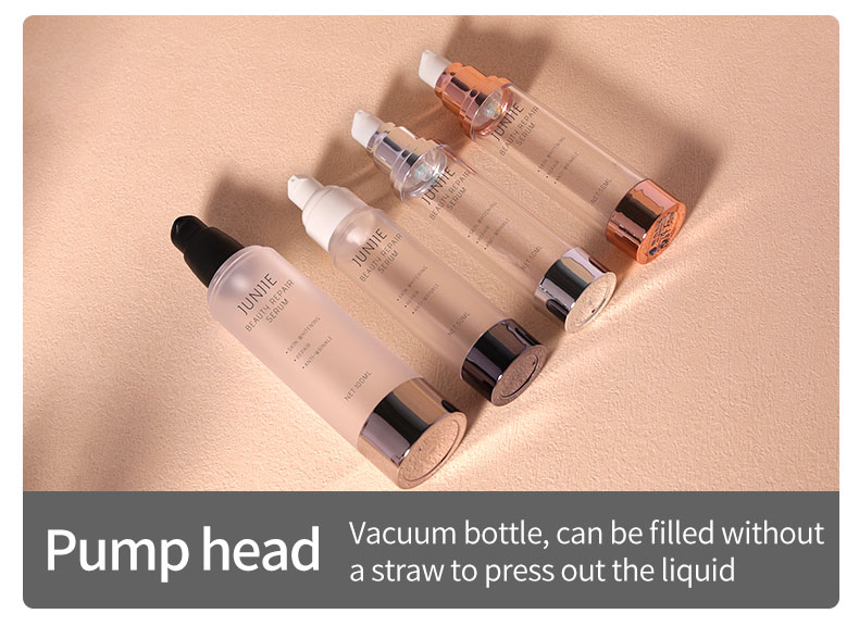 20ml 30ml 50ml Airless Spray Pump Bottle Matte Transparent Serum Bottle With Screw Cap
