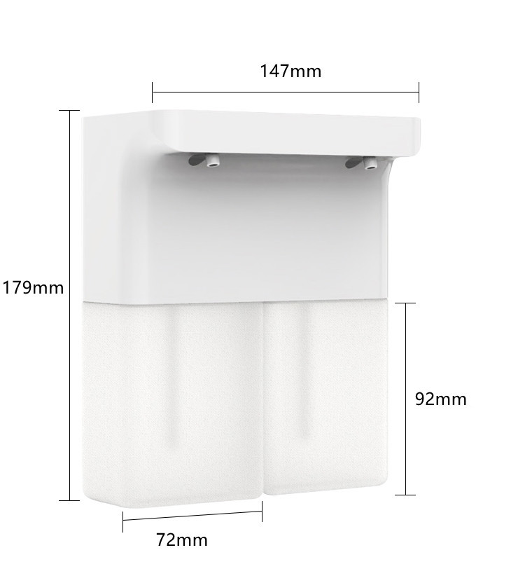 1200mAh Touchless Countertop Soap Dispenser 3.7W Bathroom 600ML