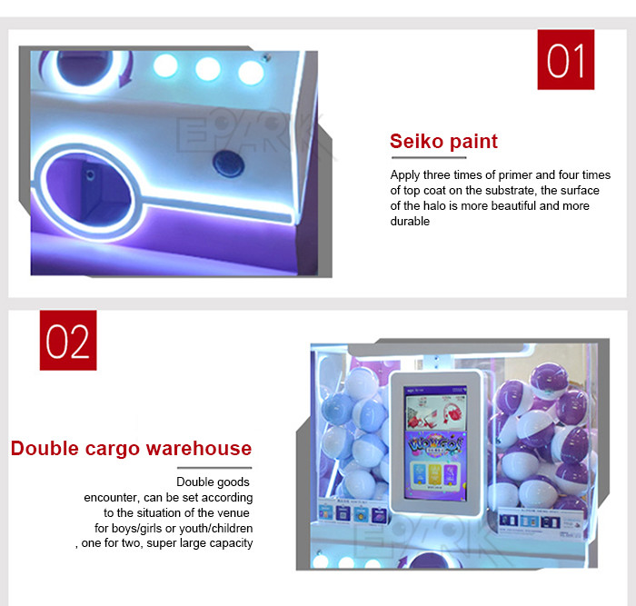 Large-Scale Commercial Coin-Operated Double Gashapon Machine With Advertising Screen