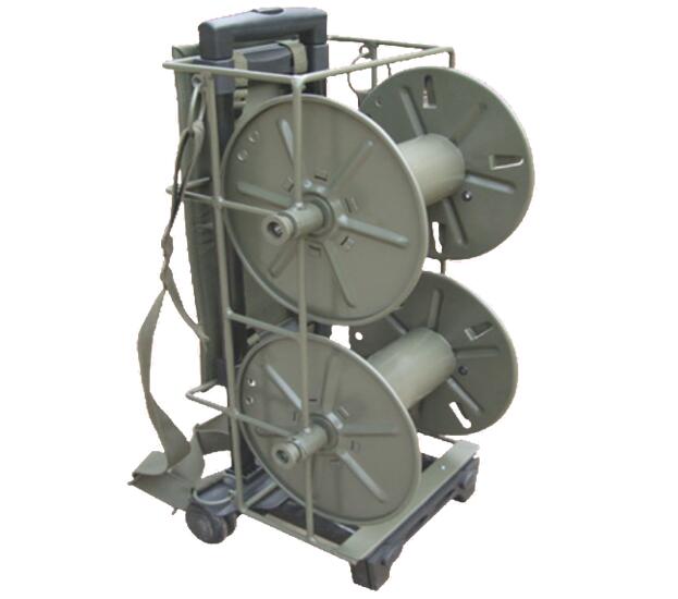 Double Layer Cable Reel Cart Fiber Optical Drum Trailer 1800M