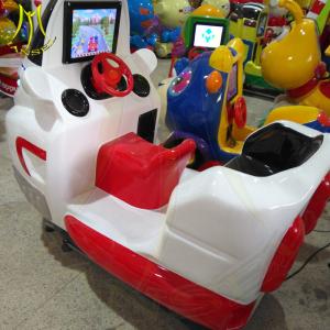China Hansel entertainment coin operated kids electric ride on fiberglass motorcycle wholesale