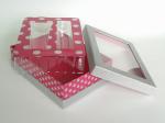 Fashion Glitter Rigid Gift Boxes With Plastic Tray, Customized Coated Paper