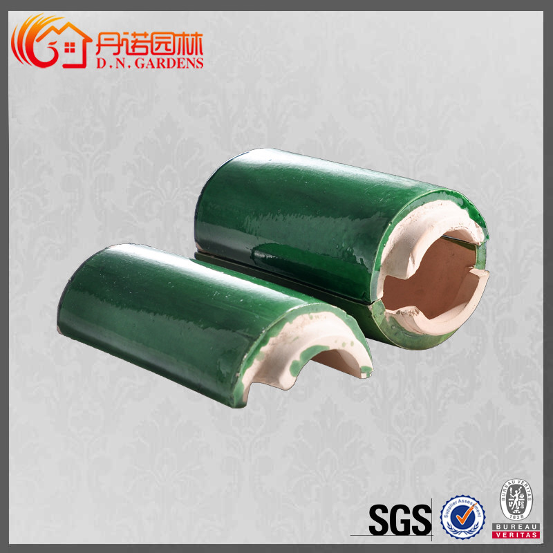 Glossy Chinese Glazed Roof Tiles Gate Temple Asian Style Roof Tiles