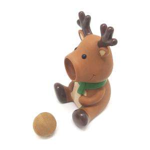 China Round Soft Vinyl Toys With EVA Balls Rubber Animal Shooting Popper Ball Toy wholesale