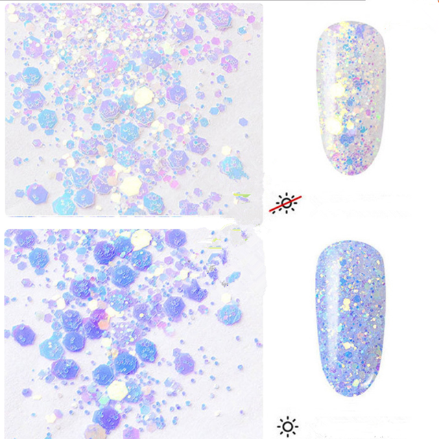 365 Colors UV Glitter Change Glitter Fine Glitter and Chunky for Year