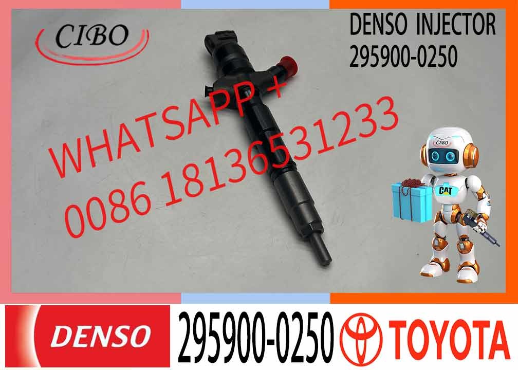 Diesel Fuel Common Rail Injector 23670-30440 23670-39435 295900-0200 295900-0250 For Toyota Hiace Dyna 1KD-FTV