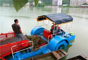 China River Water Clean Garbage Collection Cleaning Trash Skimmer Boat wholesale