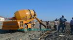 Hydraulic Concrete Construction Equipment Self Loading Mobile Concrete Mixer