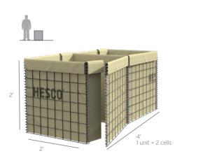 China Hesco 5.0mm Wire Diameter Defensive Barrier Hot Dipped Galvanized wholesale