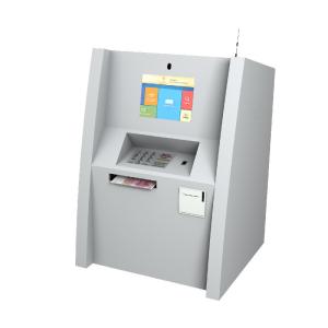 China Tabletop / Wall Mounted 10inch Mini ATM machine With Cash Dispenser wholesale