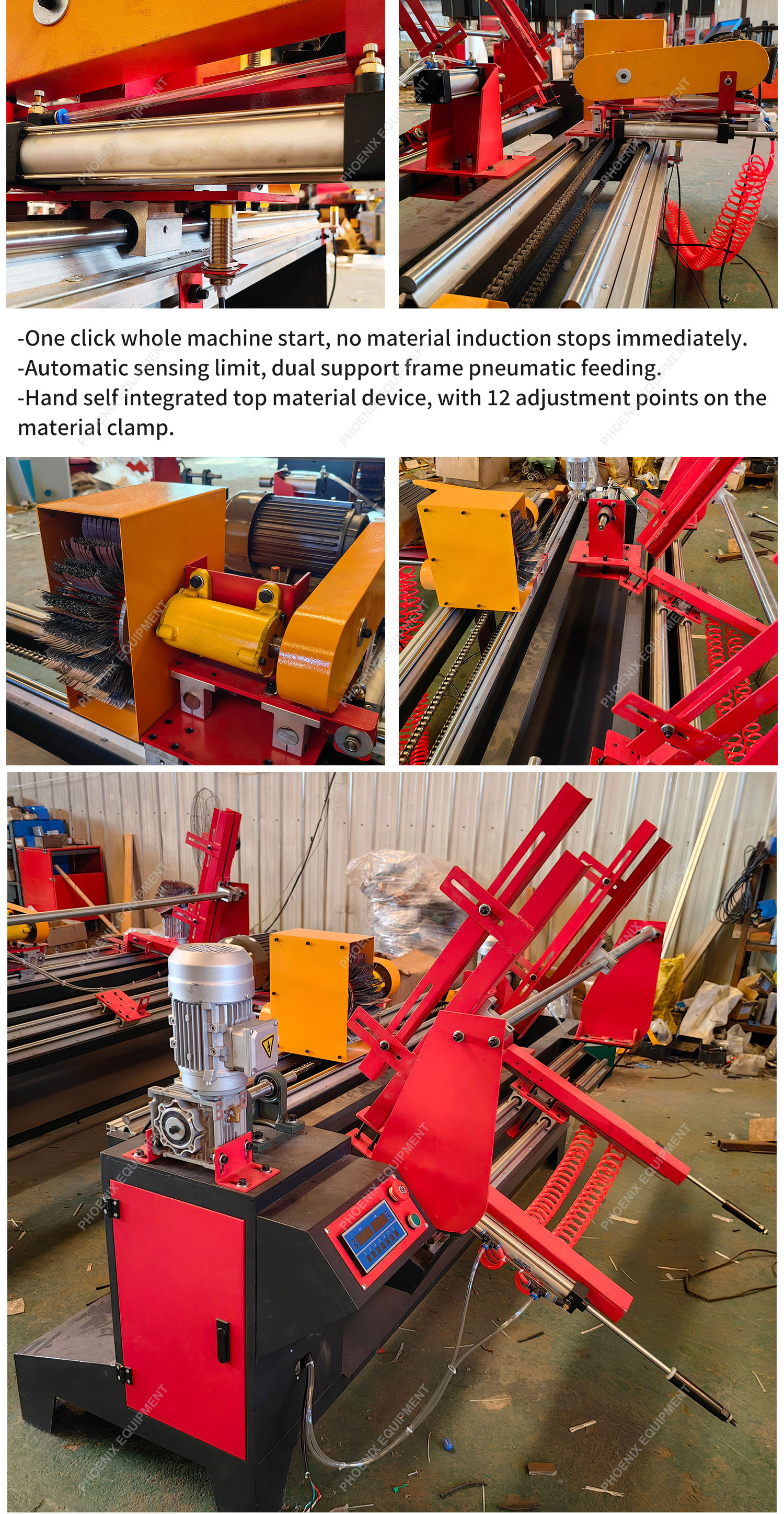 Building Material Shops PCP1360-80 High Speed Polishing Machine for Staircase Handrails