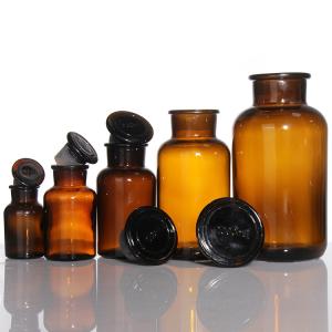 China Clear Brown Amber Glass Medicine Bottles Jar 125ml 250ml 500ml 1000ml wholesale