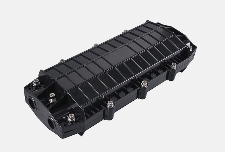 700 2 96 Core Fiber Optic Joint Closure , Balck Fiber Optic Splice Enclosure