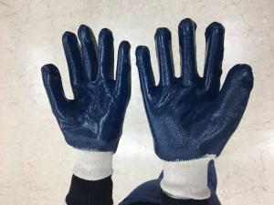 China Construction Cotton Work Glove / Latex Surface Mens Gardening Gloves wholesale