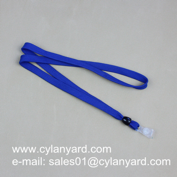 Polyester Office lanyard with badge plastic strap