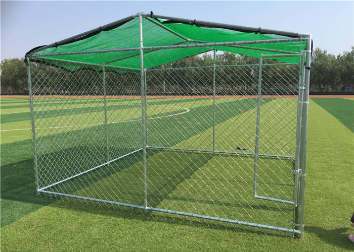 Heavy Duty Welded Wire Dog Kennel / Lucky Dog Uptown 5' W*10' L*6' H Dog Kennel