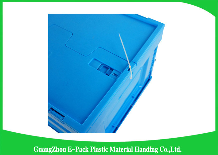 65L Packaging Collapsible Plastic Containers Recyclable Space Saving 600 * 400 * 105mm