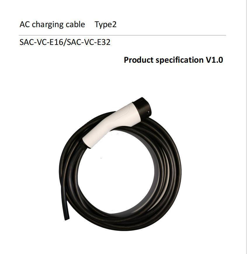AC Station Connector Plug EV Car Battery Charging Cable Electric Vehicle Charger (16A 32A)