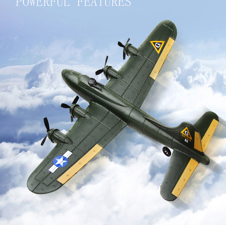 State of Assembly Ready-to-Go Foam Glider Toy Gift Toys Fx-817 Aircraft Model B17 Bomber Outdoor Remote Control Fixed-wing