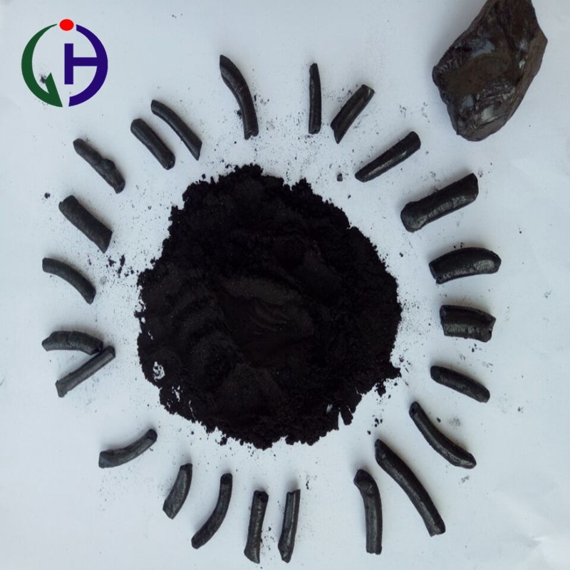 Dark Solid Lumps Hard Pitch Powder High Density 130 - 138℃ Soften Point