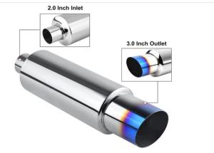 China Auto Direct Fit Stainless Steel Exhaust Mufflers 2.75&quot; To 3.25&quot; Anti Wear wholesale