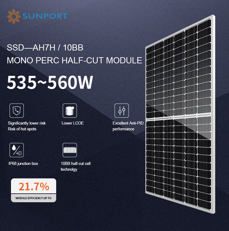 MC4 Sunport Solar Panels 2.27m x 1.14m 11A Current Power Solar Panels