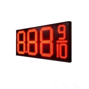 China 12 INCH RED COLOR FOUR DIGITS LED GAS PRICE DISPLAY FOR PETROL STATION wholesale