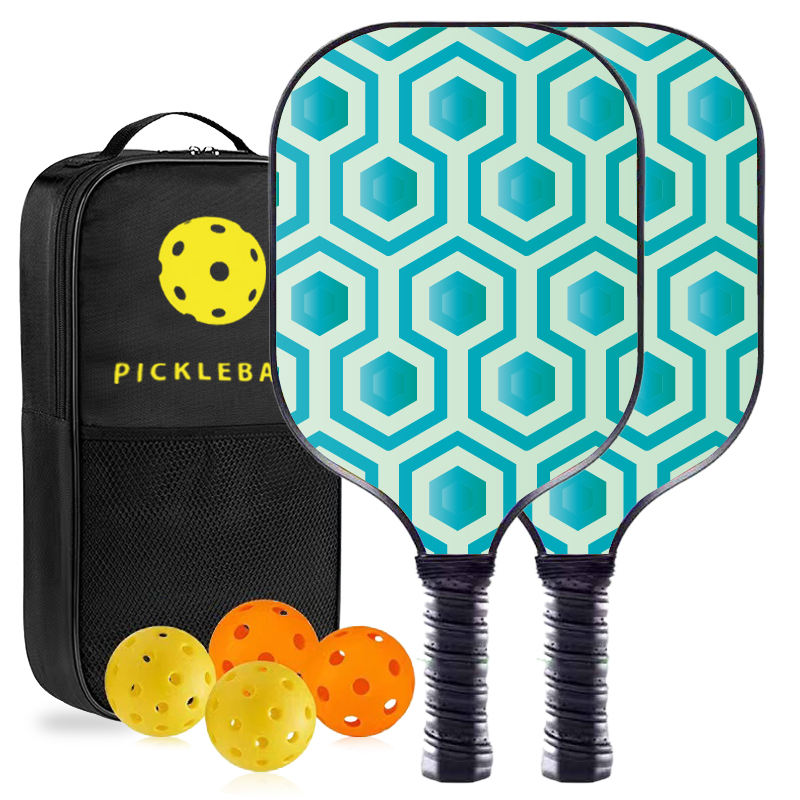High Rebound Glass Fiber Raw Carbon Pickleball Paddle With / UV True Color Printing