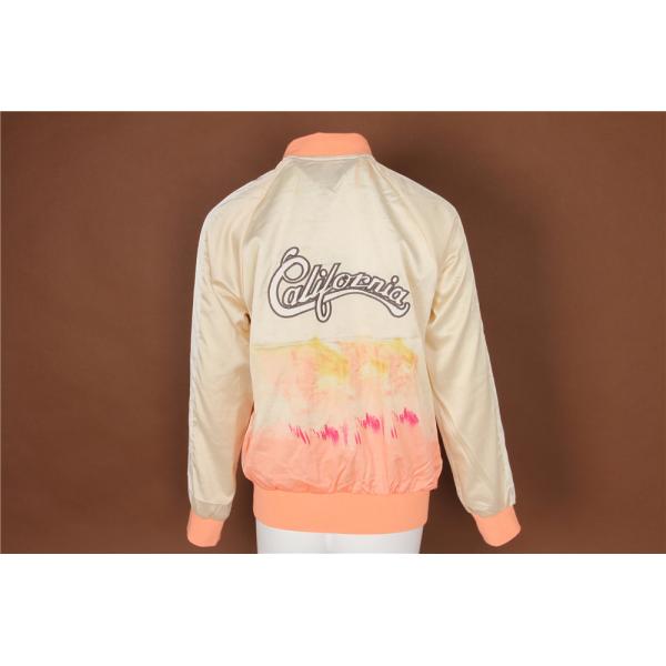Ladies Bomber jacket, Women's Printed Jacket, Very Soft Touch, Gradient color print