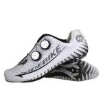 Athletic Dampproof Carbon Fiber Cycling Shoes , Carbon Sole Road Bike Shoes