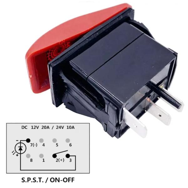 Pa66 Marine Rocker Switch On Off Long Life Time