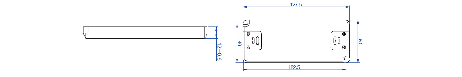 Strip Light 15W Ultra Thin LED Driver Thickness 12mm Heatproof